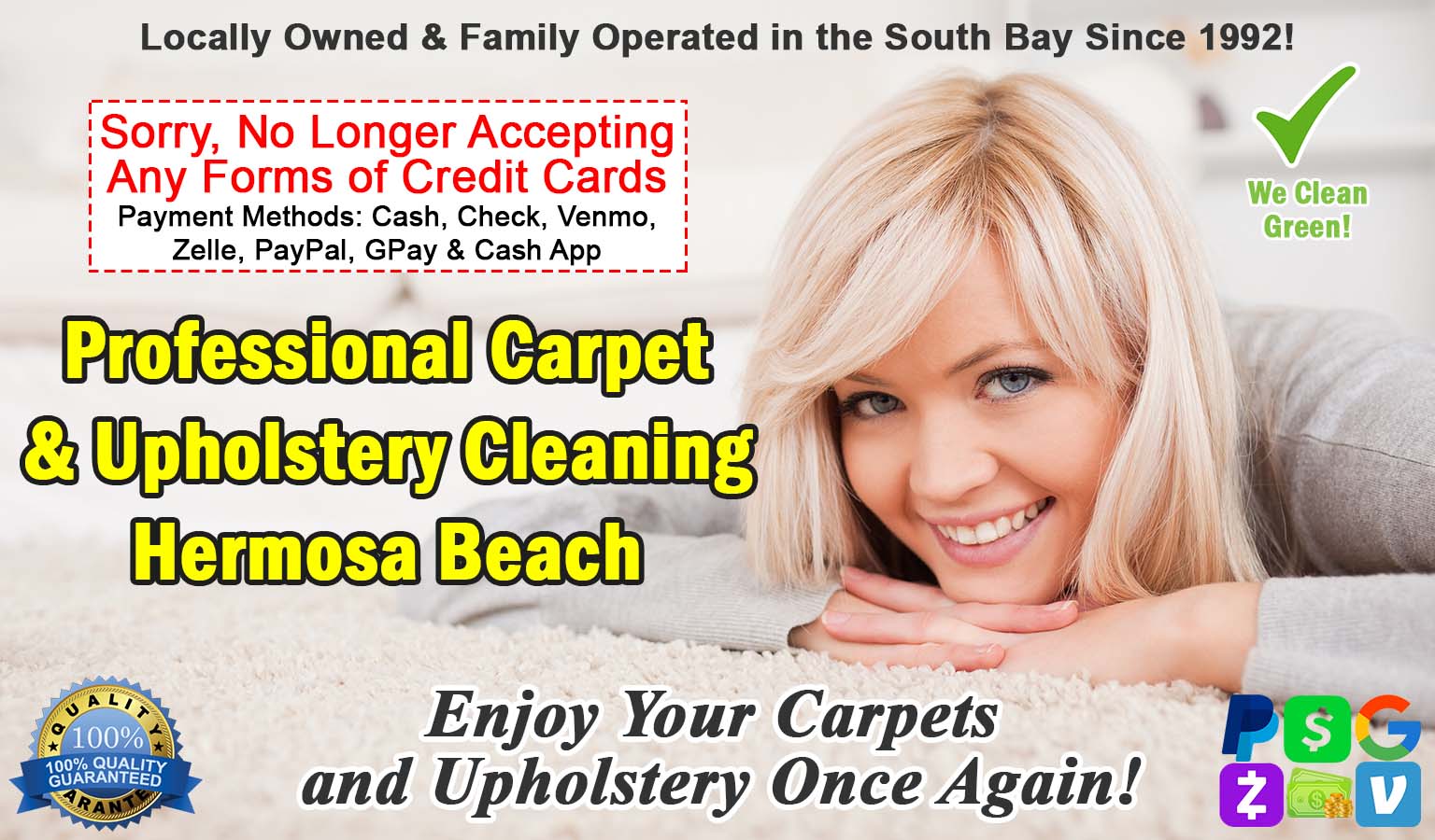 Carpet Cleaning and Upholstery Cleaning Hermosa Beach Ca